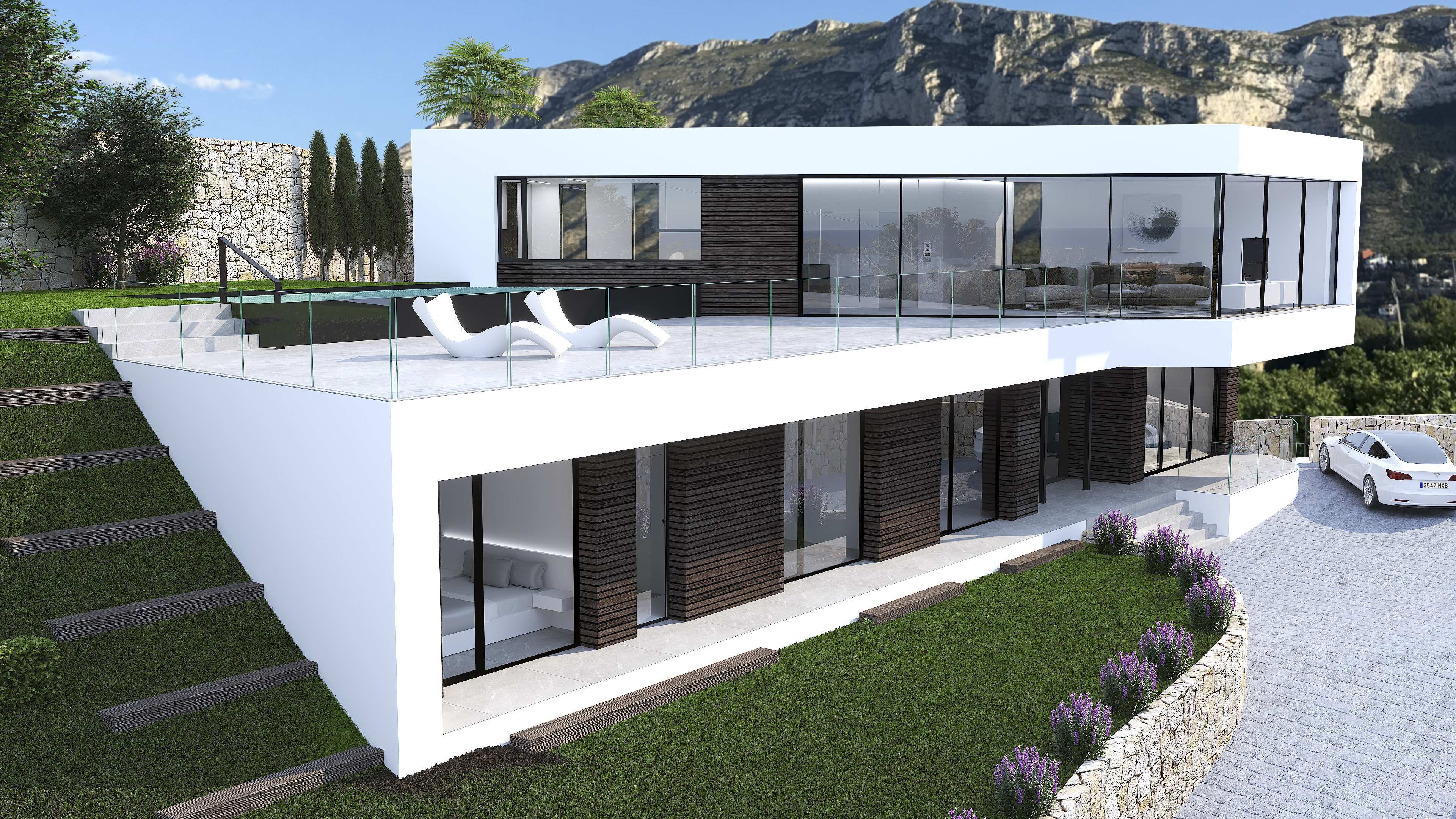 New construction project with sea and mountain views in Dénia